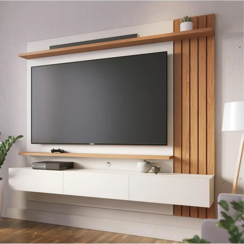 Home Para Tv Ate 70 Polegadas Lorena Off-white Matte Freijo