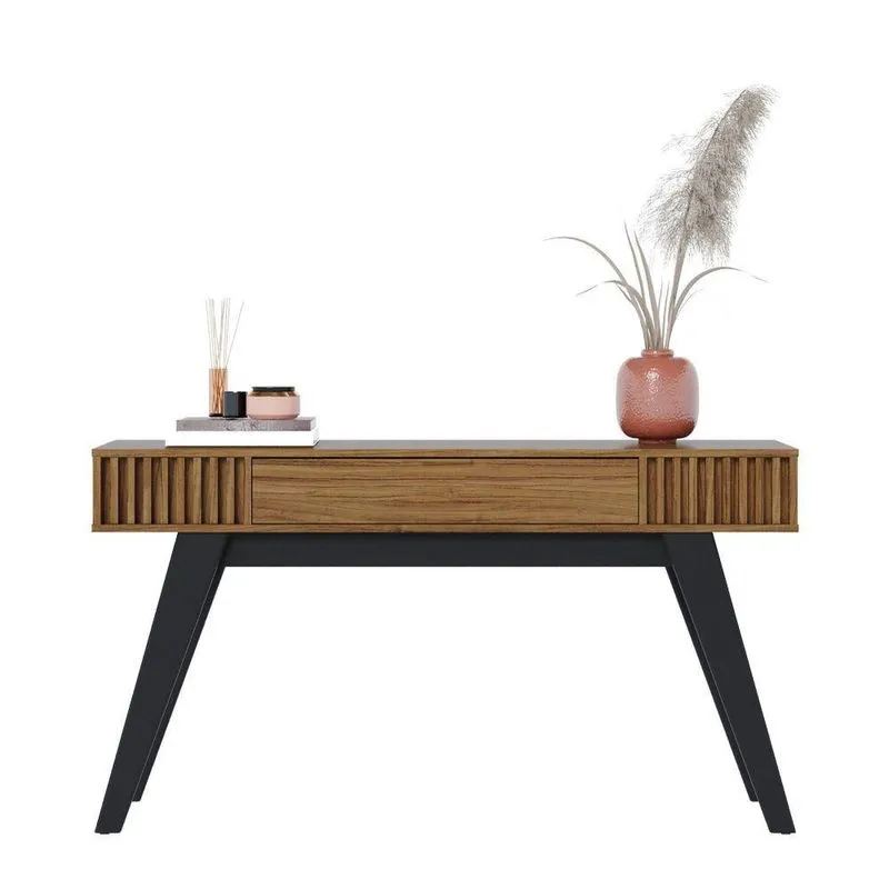 Conjunto Aparador E Mesa De Centro Royal Noce Milano Preto