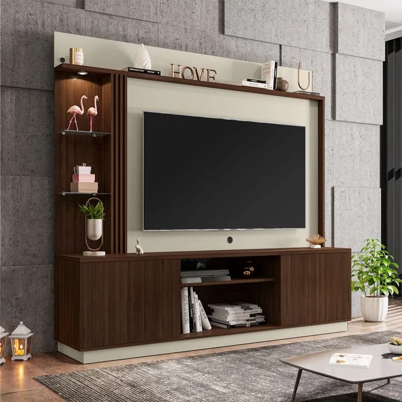 Home Para Tv Berlim Nogal Off White