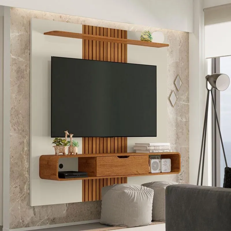 Painel Para Veneza Off White Naturalle Ripado