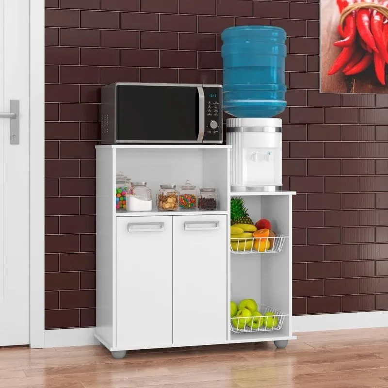 Fruteira Multiuso 2 Portas Liverpool Branco