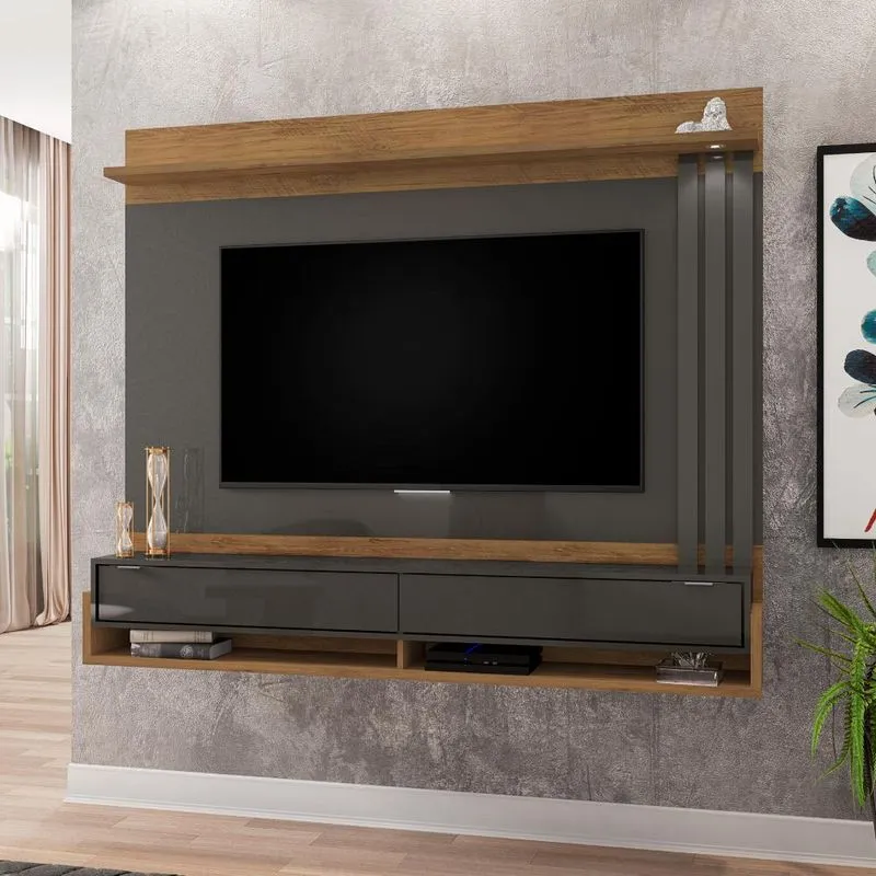 Home Suspenso Para Tvs Até 65 Polegadas Natasha Freijó Grafite