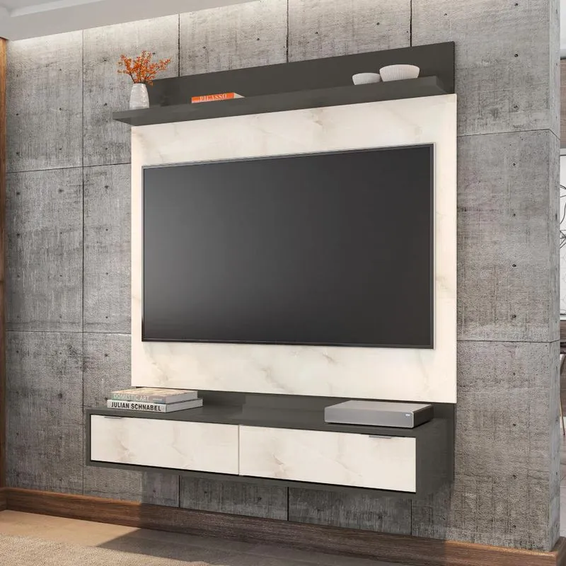 Home Suspenso Para Tvs Até 47 Polegadas Maldivas Grafite Carrara