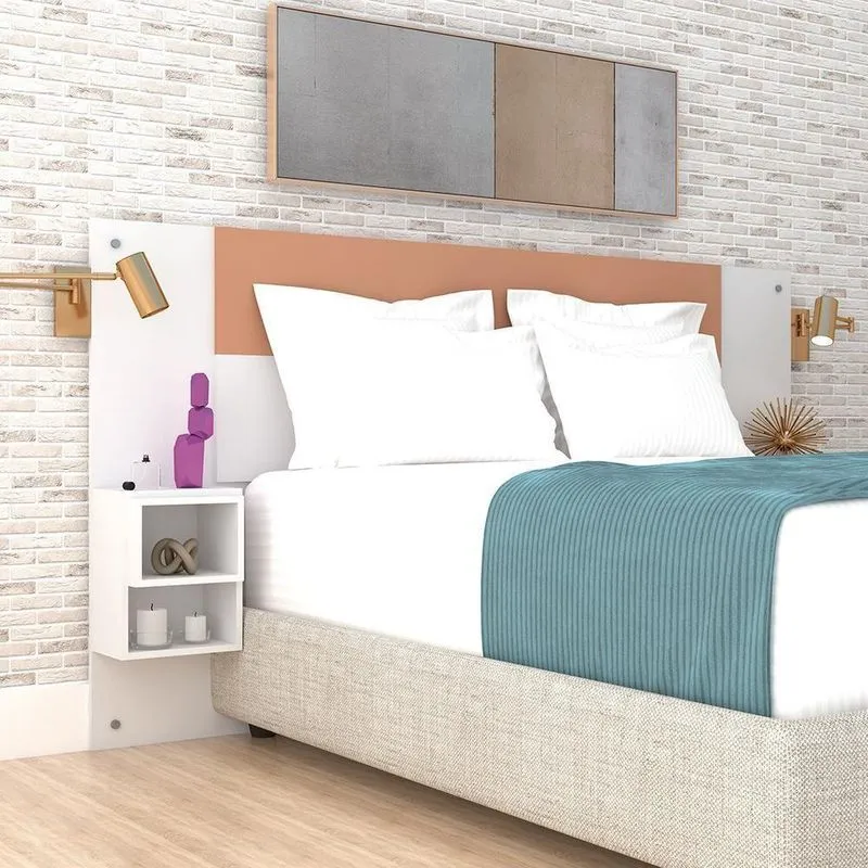 Cabeceira Casal Extensível Encantado Branco Camarim