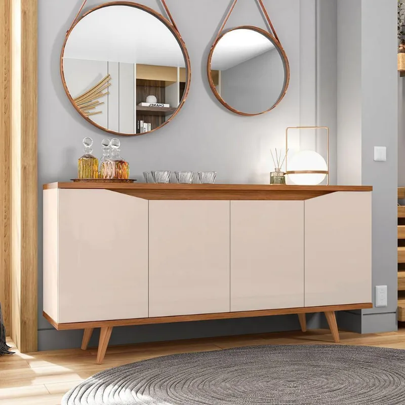 Buffet Louise Off White Cedro 4 Portas