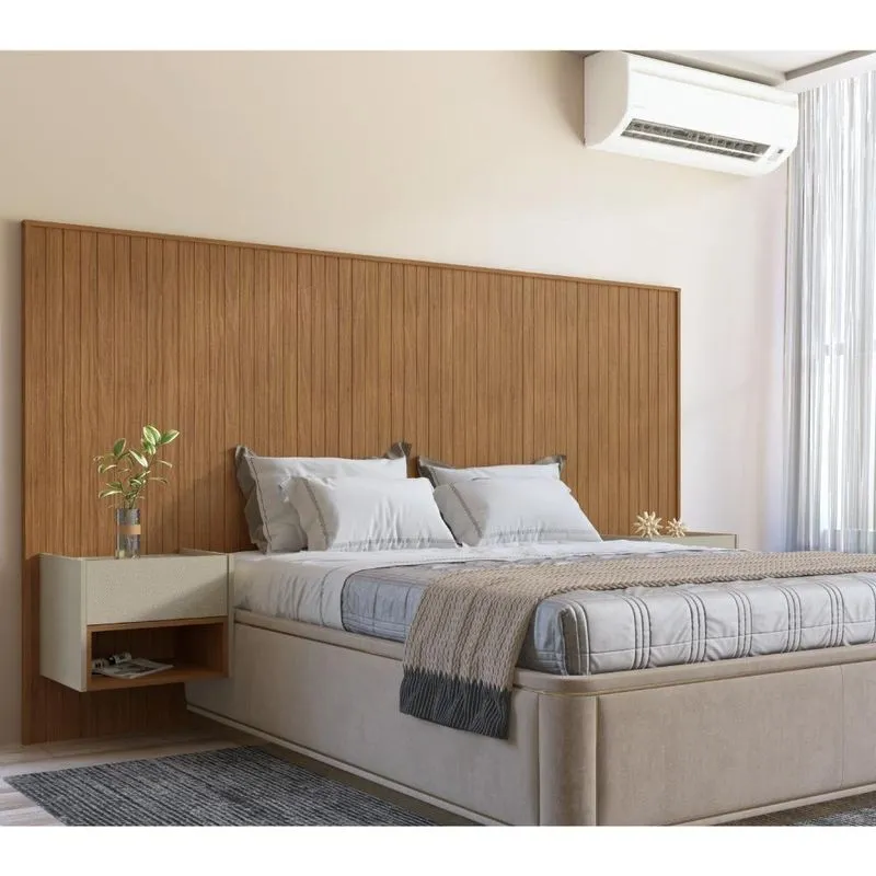 Conjunto Quarto De Casal Completo Palermo Cedro Linho