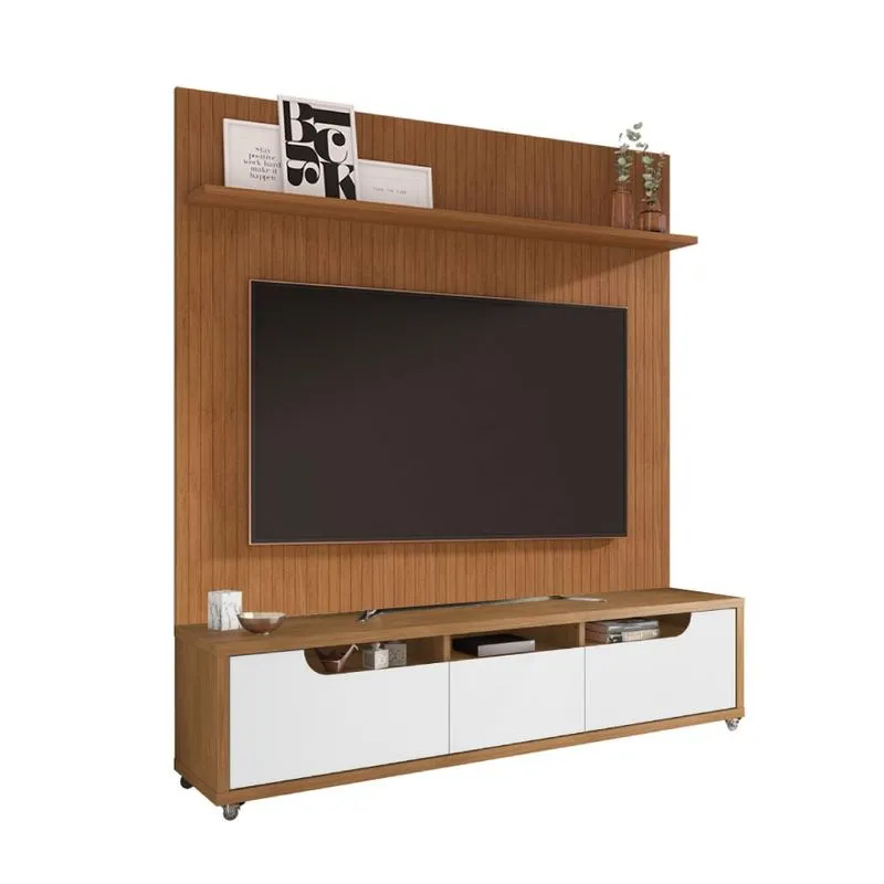 Home Para Tv Até 60 Polegadas Berlin Cedro Branco