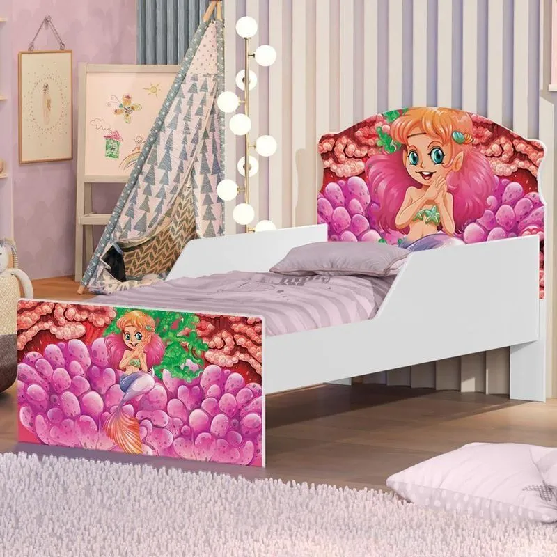 Mini Cama Sereia Rosa
