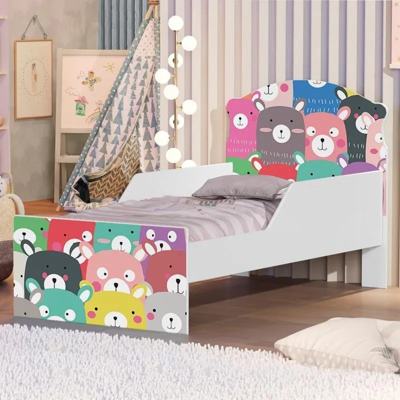 Mini Cama Ursinhos Coloridos
