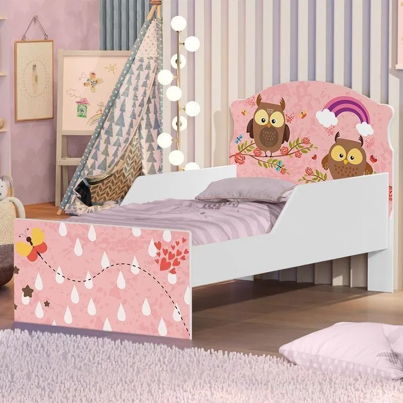 Mini Cama Corujinhas E Borboletas