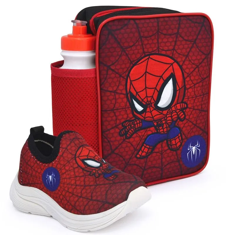 Kit Tênis Baby Homem Aranha + Mochila + Cantil Casual - Botinho