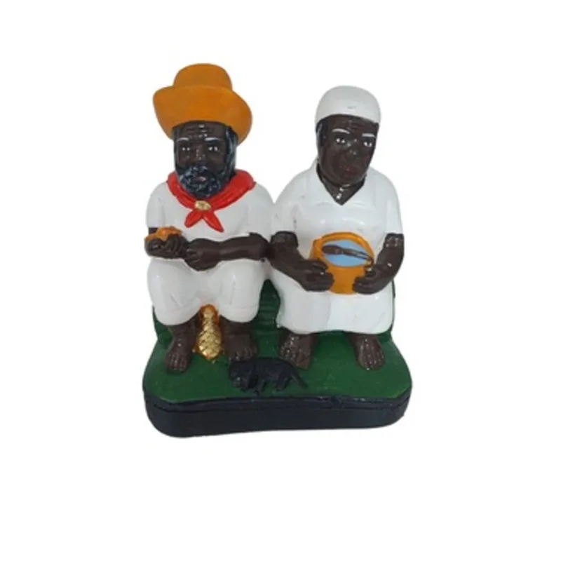 Imagem Casal Preto Velho - Tamanho M - Peça Dupla