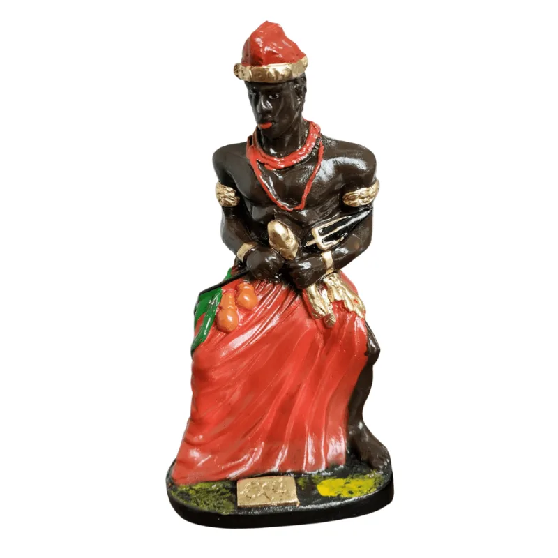 Estatua Imagem Orixa Bará Exu Bara - 20cm Gesso