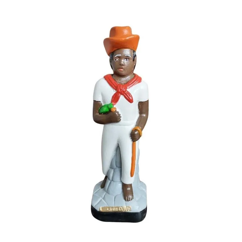 Estatua Imagem Baiano Serapião - 20Cm Gesso