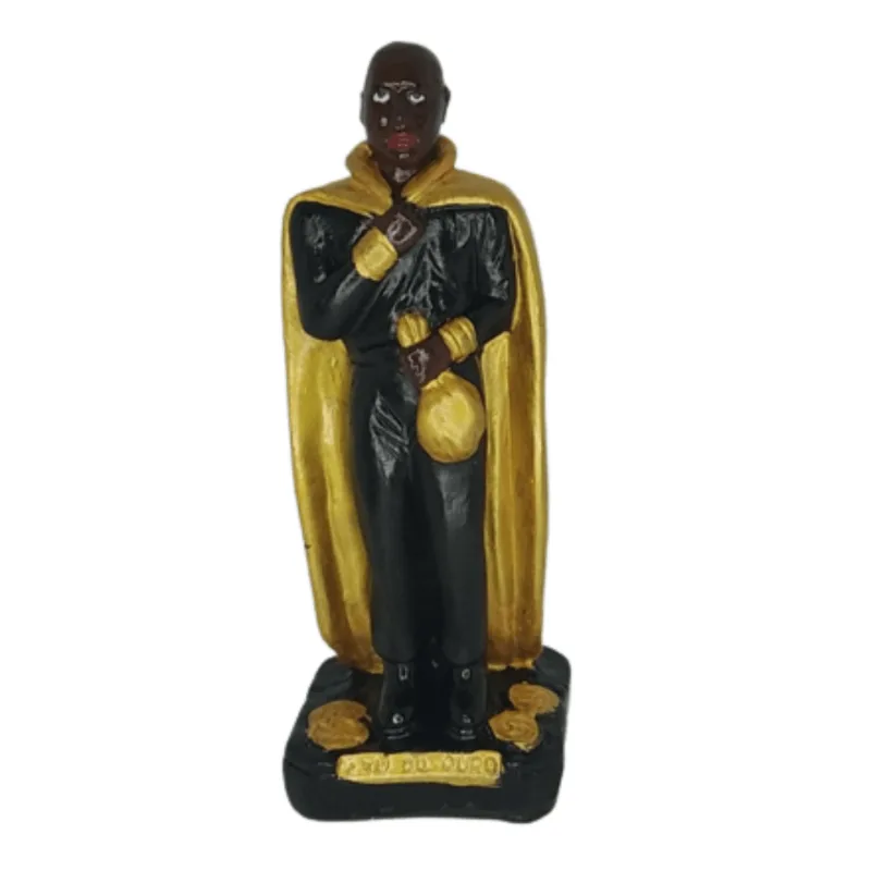 Estatua Imagem Exu Do Ouro - 20cm - Gesso