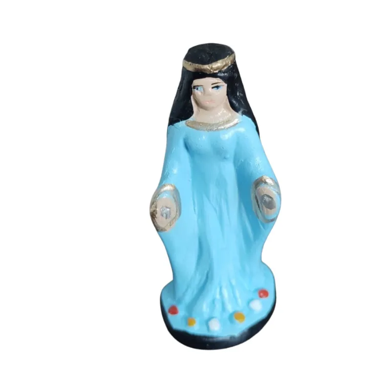 Estatua Imagem Orixas - Iemanjá - Iemanja Gesso - 10cm