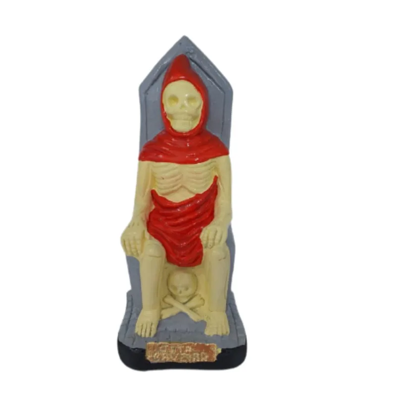 Escultura Estatua Imagem Exu Tata Caveira 20cm Gesso