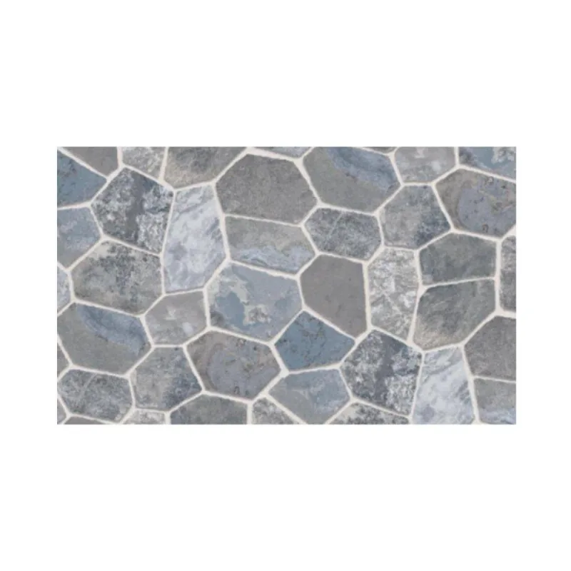 Papel De Parede Adesivo Pvc Pedras Cinzas Lavável 5m X 45cm