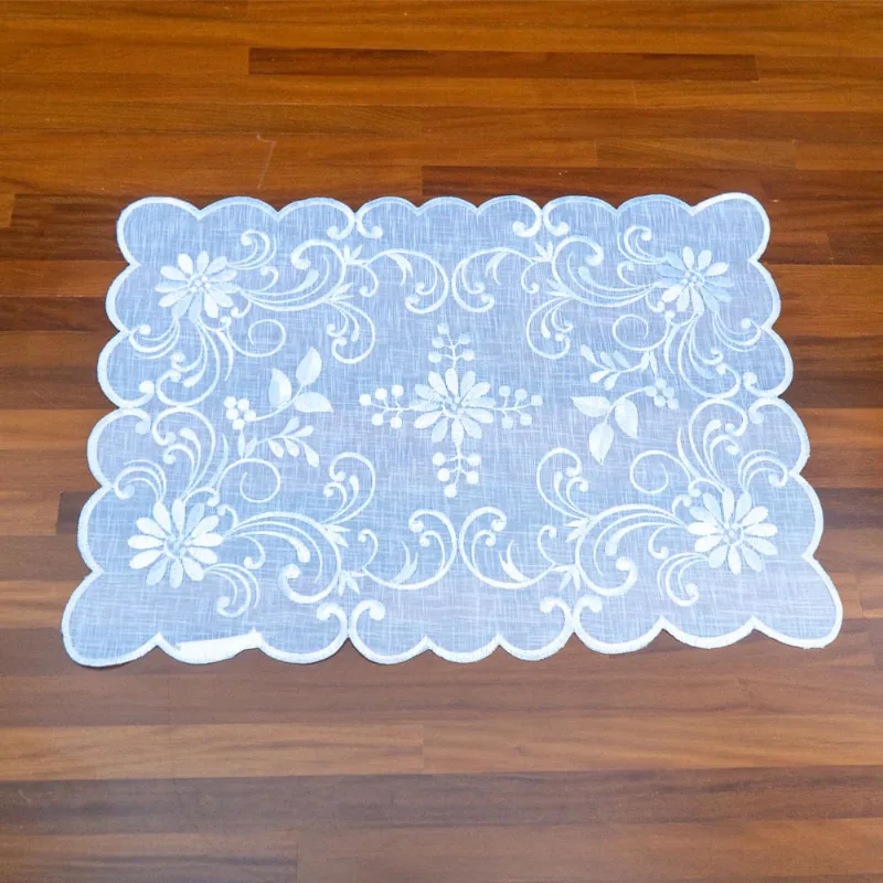 Lugar Americano Argivai Luxor Branco 35cm x 50cm 2 Peças