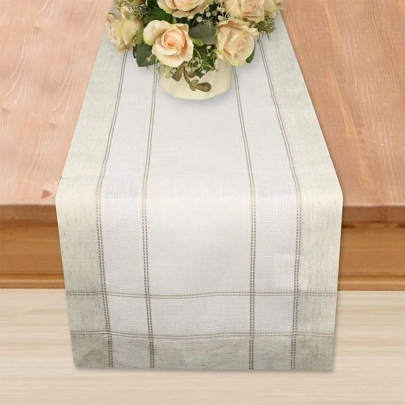 Trilho De Mesa Charmy Linen 40cm X 1,30m - Casa Argivai