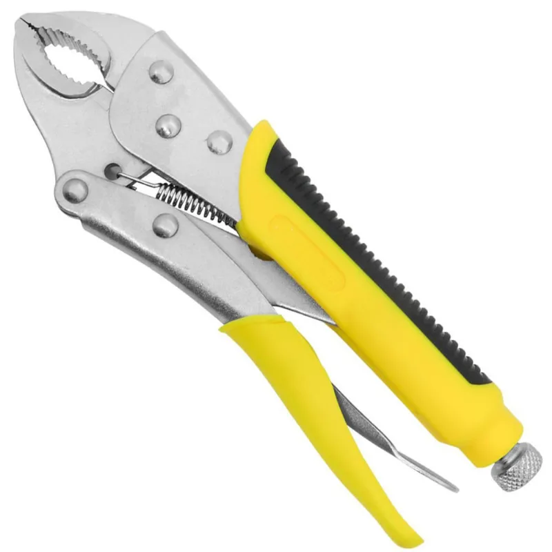 Alicate De Pressão Cabo Emborrachado 10'' Curvo Tradestar