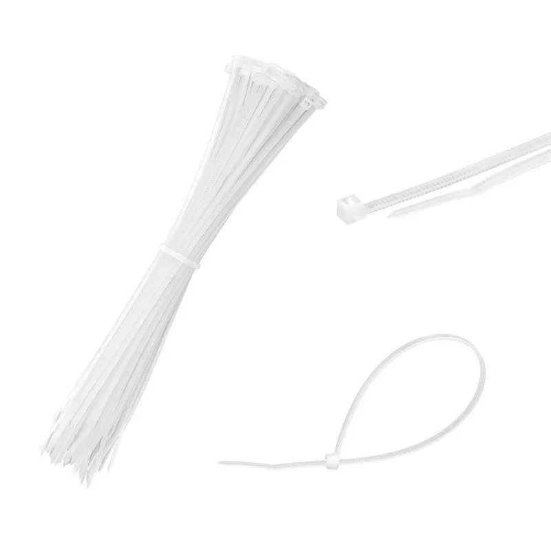 Abraçadeira Nylon Enforca Gato 2,5x200mm 100 Un Tradestar Branco