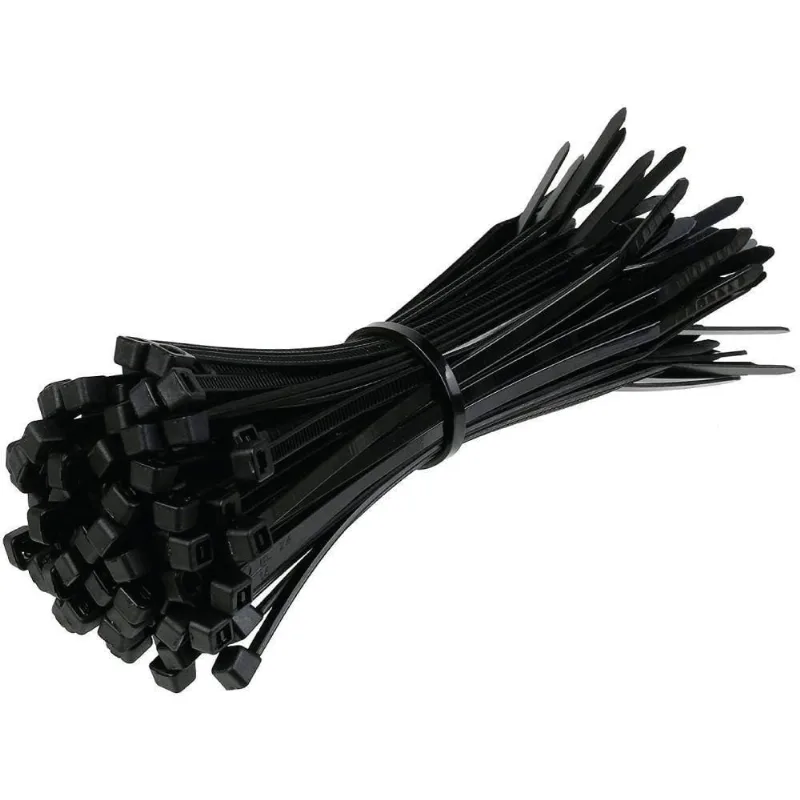 Abraçadeira Nylon Enforca Gato 4,8x300mm 100 Un Tradestar Preto