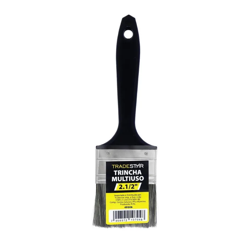 Pincel Trincha Para Pintura Acabamentos Tradestar - 2.1/2
