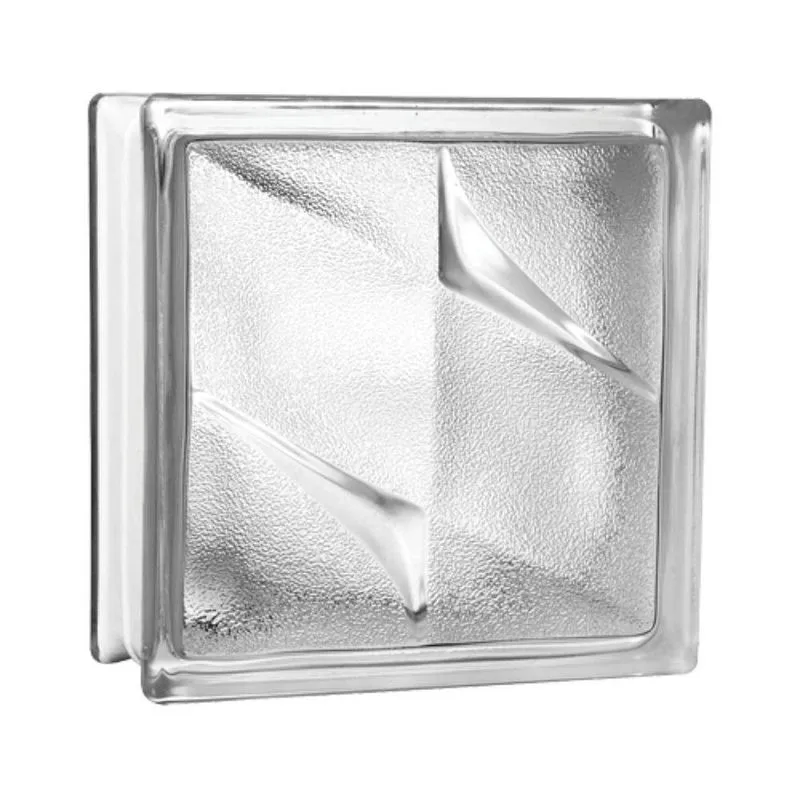 Tijolo De Vidro 19 X 19 X 8 Cm Estrela Dupla Fosca Incolor 06 Unidades Tradestar