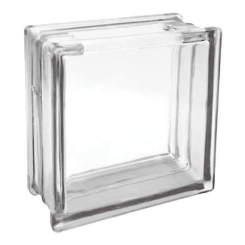 Bloco De Vidro Com Furo Quadrado 19X19X8 Tradestar - Incolor