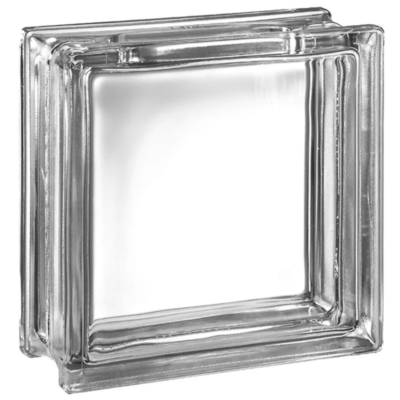 Tijolo Bloco De Vidro Transp Textura 19X19X8 Tradestar Claro