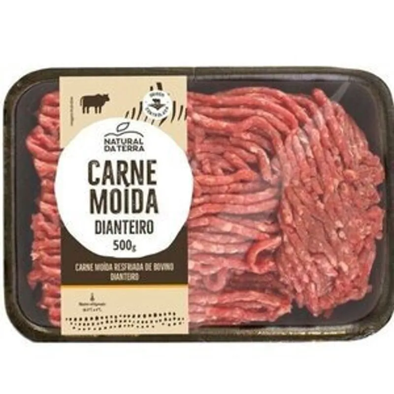 Carne Moída Bovina Dianteiro Resfriada Natural da Terra 500g
