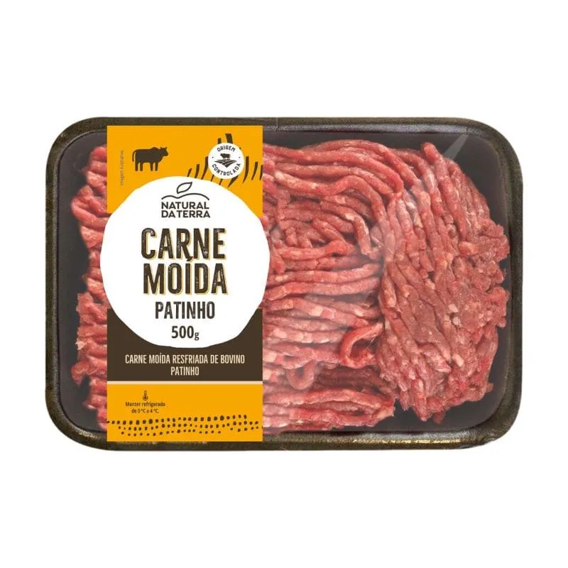 Carne Moída Patinho Resfriada Natural da Terra 500g