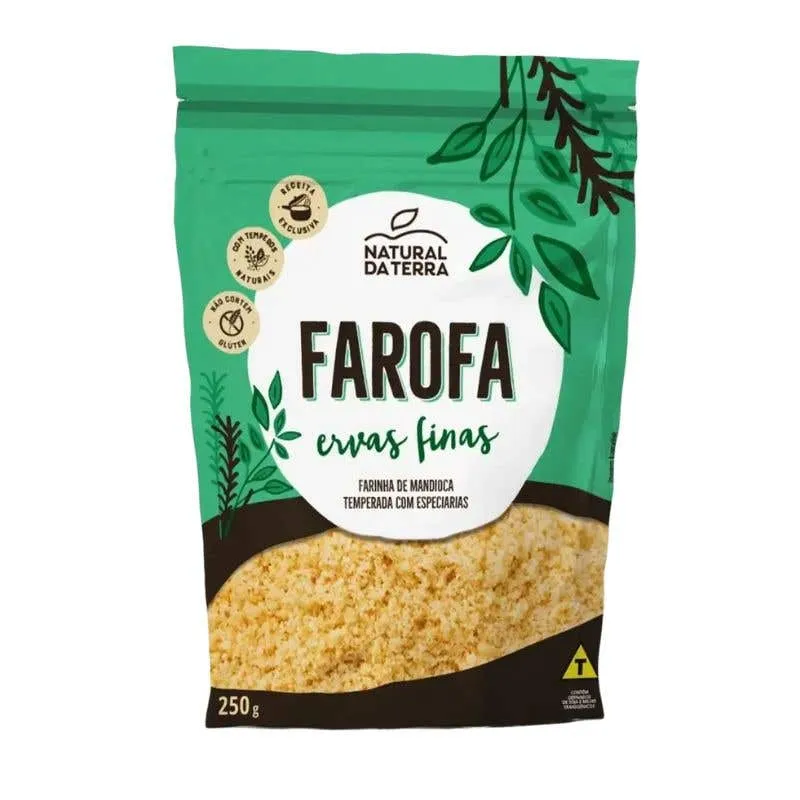 Farofa Pouch Ervas Finas Natural da Terra 250g