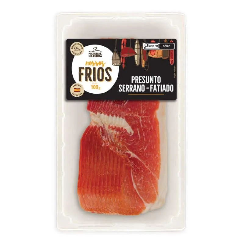 Presunto Serrano Fatiado Natural da Terra 100g