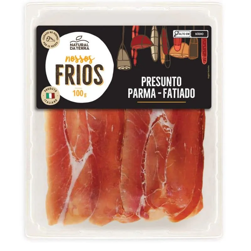 Presunto de Parma Fatiado Natural da Terra 100g