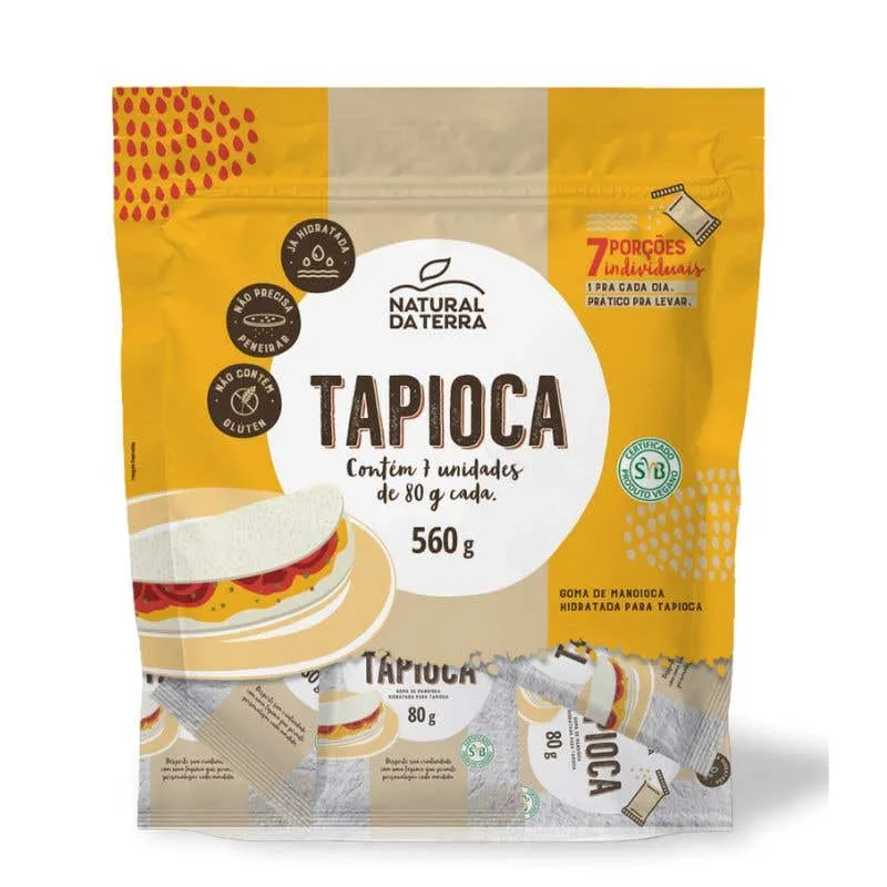 Tapioca Sachê Natural Da Terra 560g