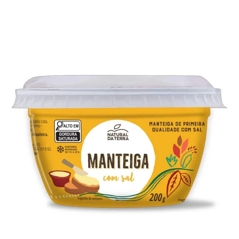 Manteiga com Sal em Pote Natural da Terra 200g