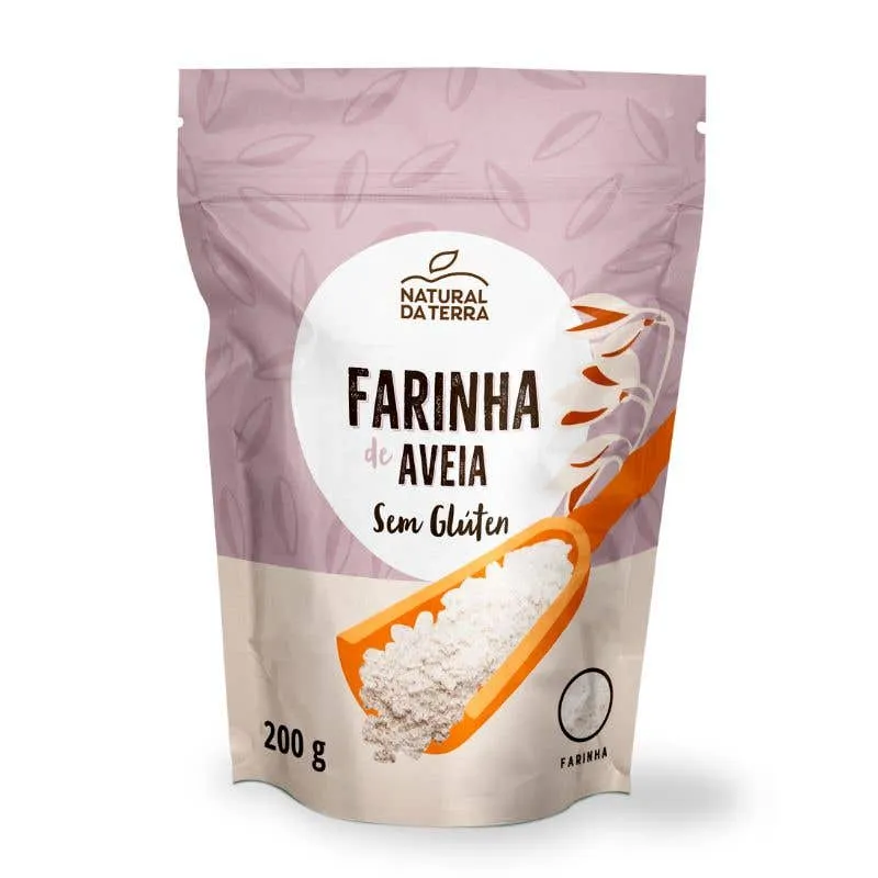 Farinha de Aveia sem Glúten Natural da Terra 200g
