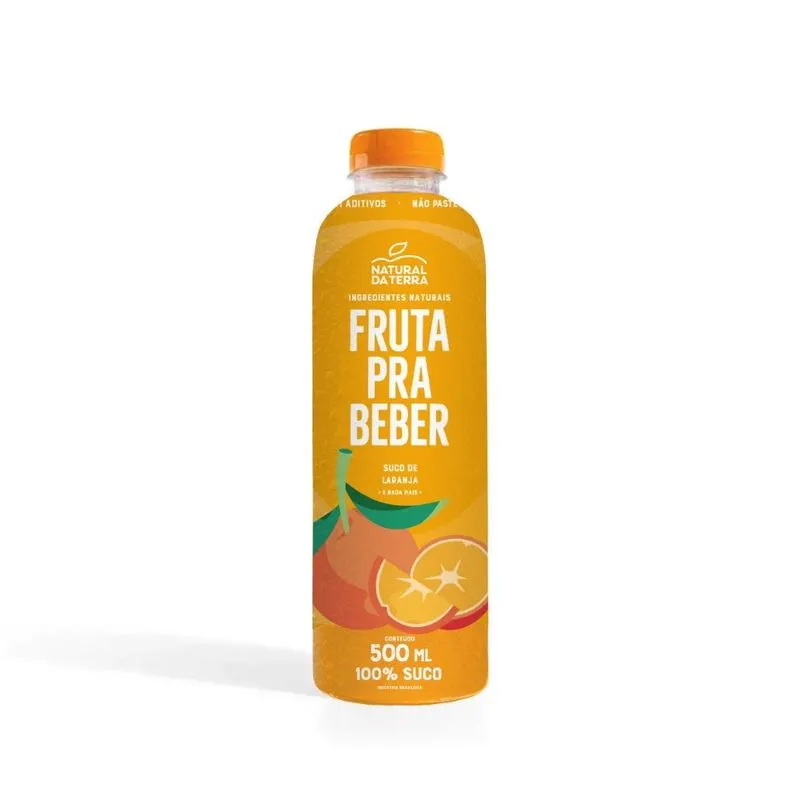 Suco de Laranja Fruta Para Beber Natural da Terra 500ml