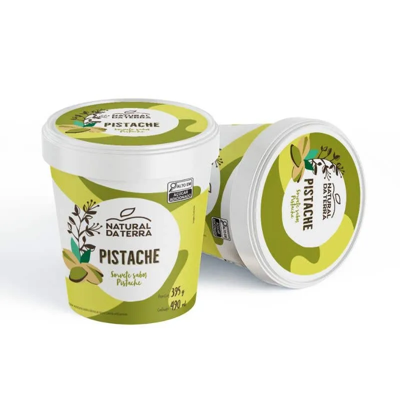 Sorvete Pistache Natural da Terra 490ml