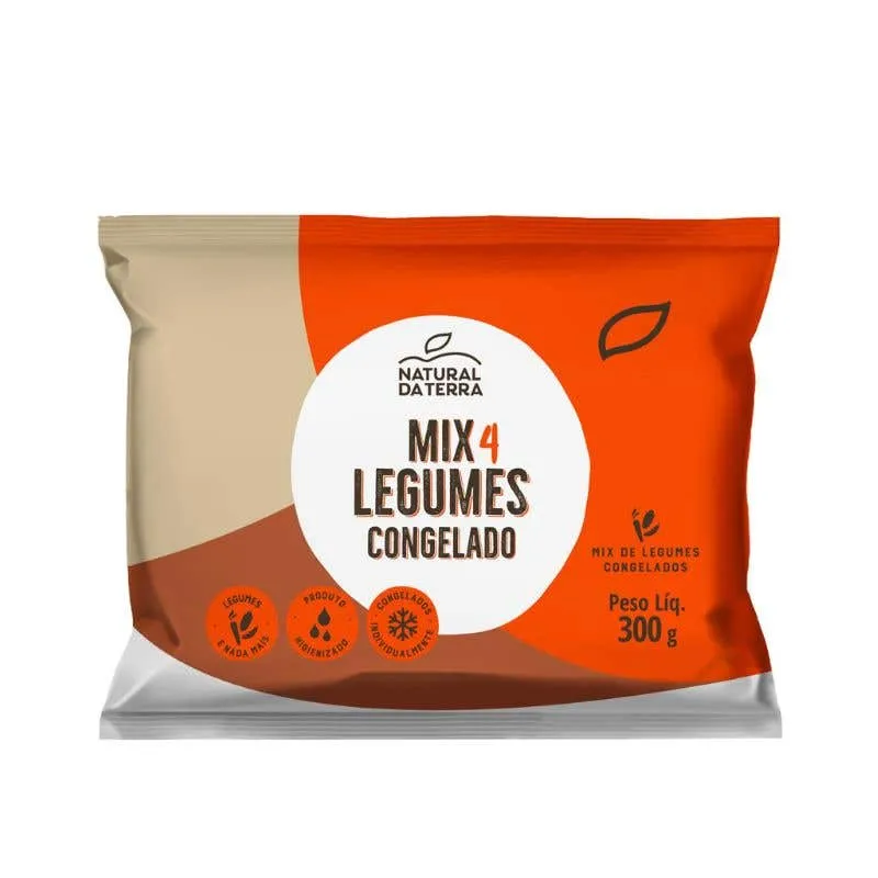 Seleta 4 Legumes Congelada Natural Da Terra 300g