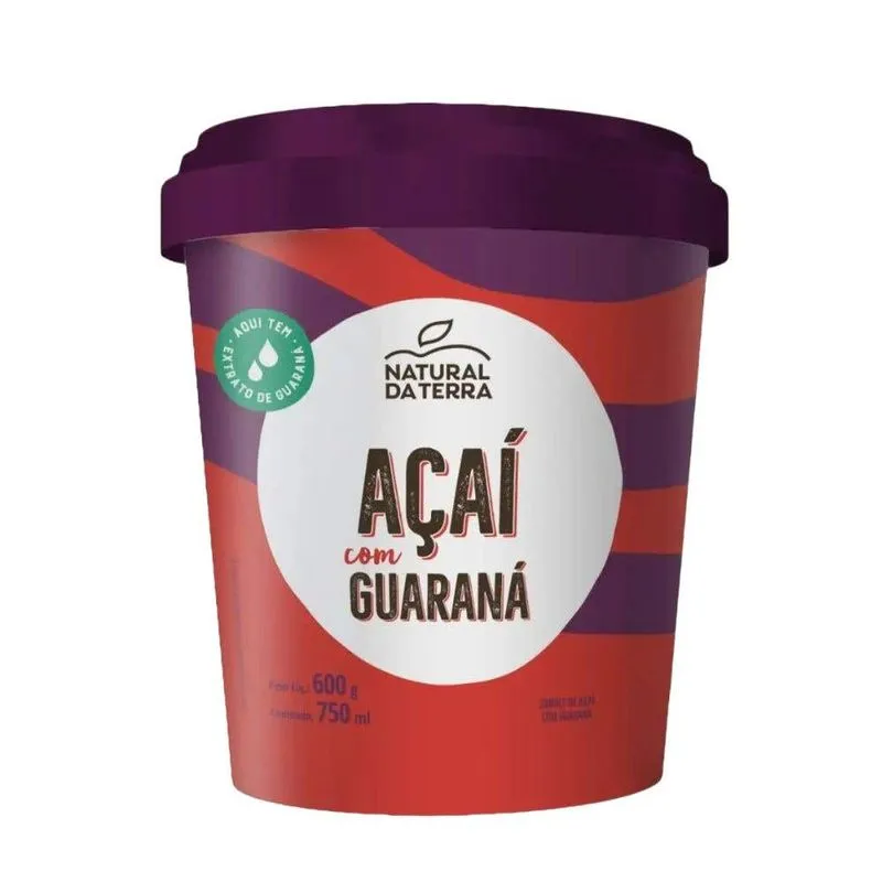 Açaí Tradicional Natural Da Terra 750ml