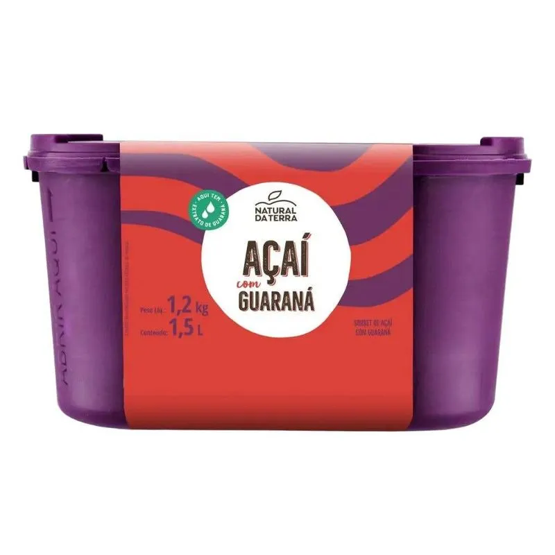 Açaí Tradicional Horitfruti Natural da Terra 1,5L