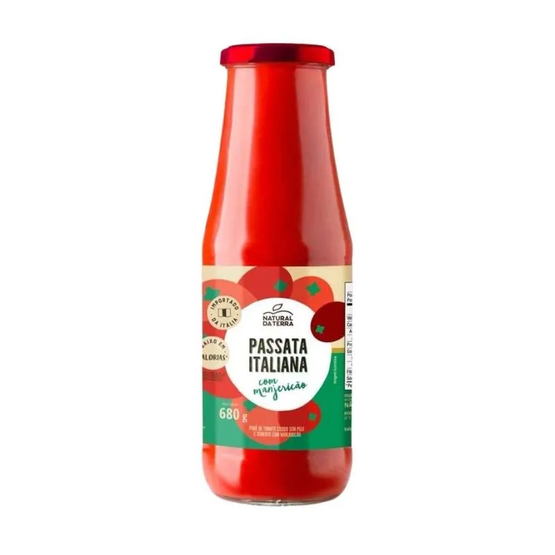 Passata de Tomate Italiano com Manjericão Natural da Terra 680g