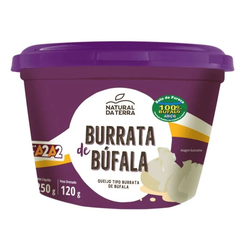 Queijo Burrata de Búfala Natural da Terra 120g