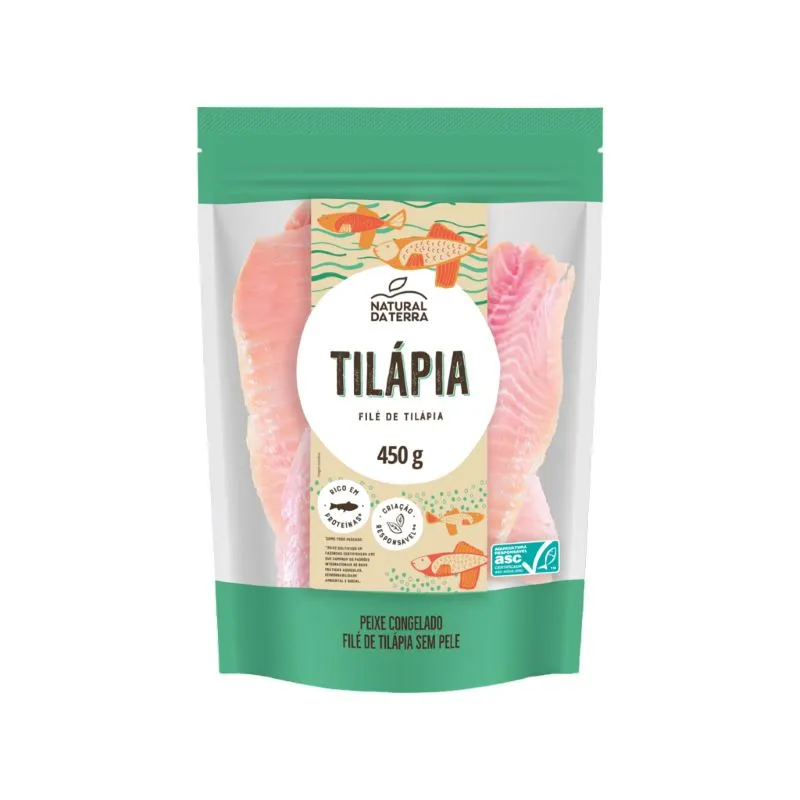 Filé de Tilápia Congelado Natural da Terra 450g