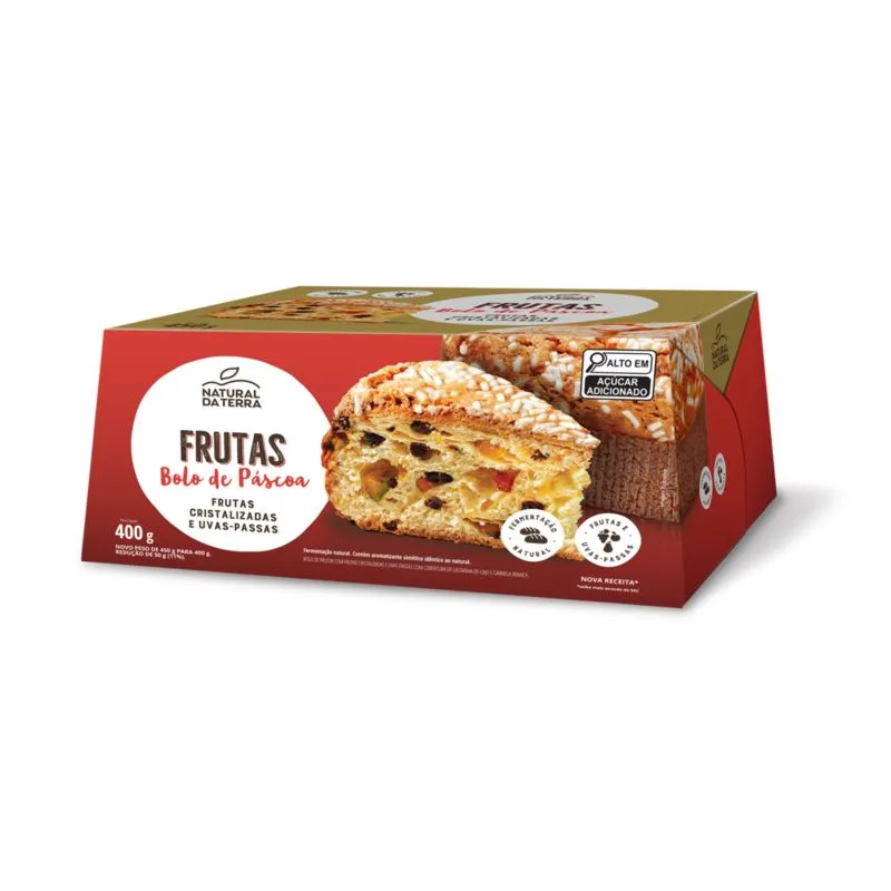 Bolo de Páscoa Frutas Natura da Terra 400g