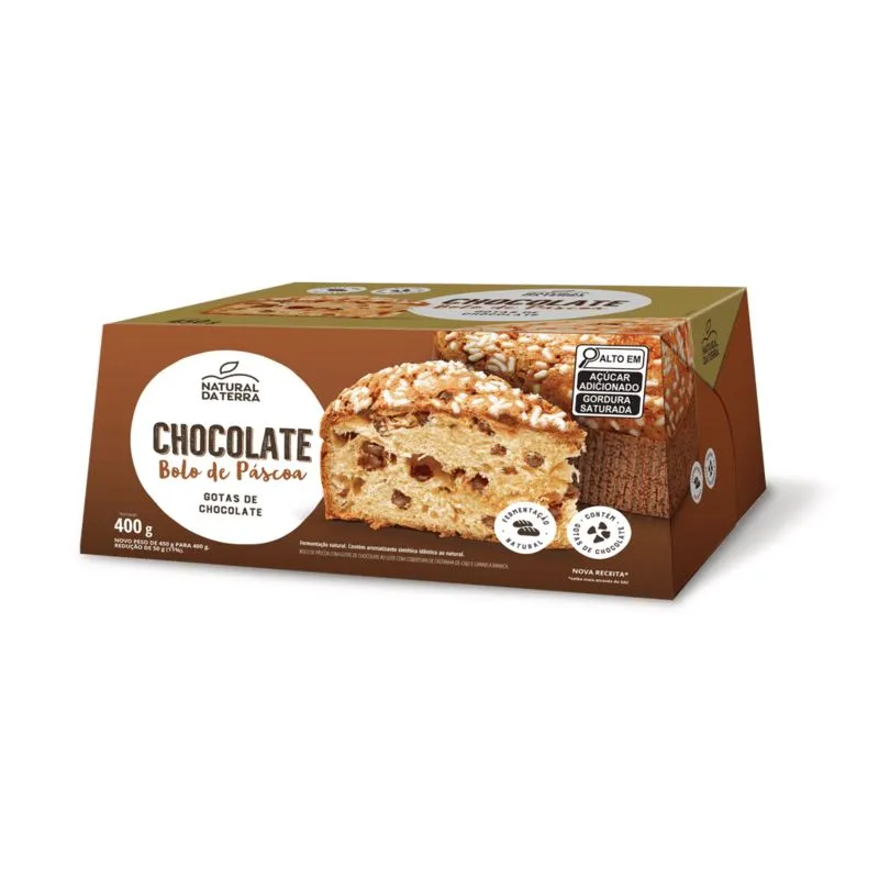 Bolo de Páscoa Gotas Natural da Terra 400g