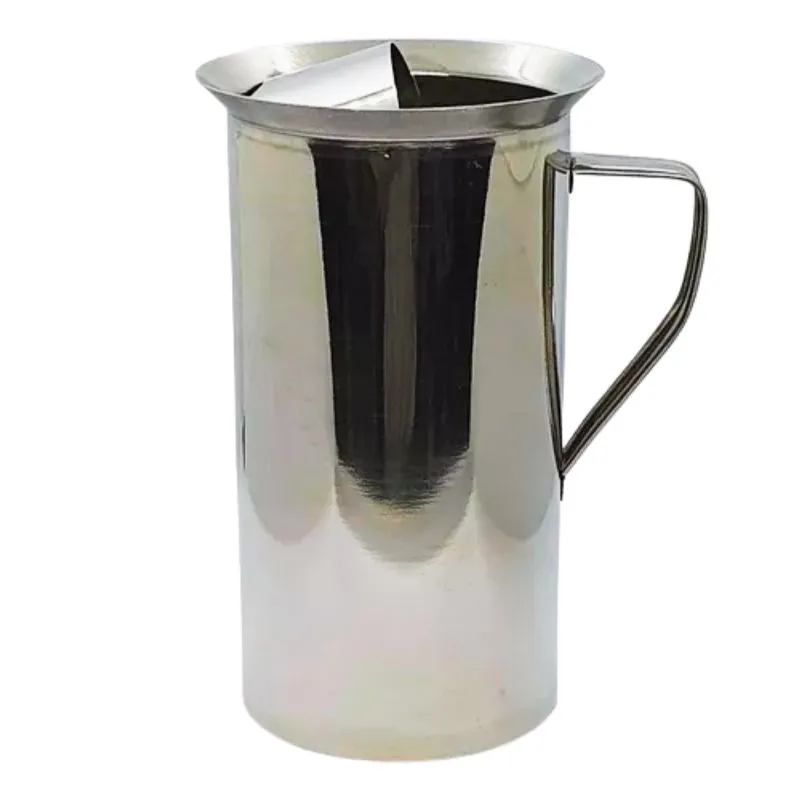 Jarra de Aço Inox com Aparador de Gelo 1,7 Litros Para Servir Bebidas